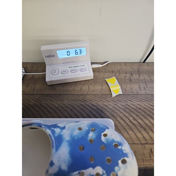 Crocs Shoes Child Size 13 Cloud Print Slip On Casual Outdoor - Picture 9 of 9